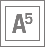 A gray letter "A" with a superscript number "5" inside a double-lined square border on a light gray background.